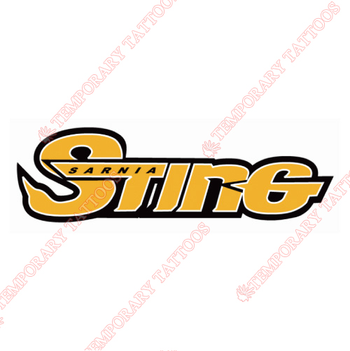 Sarnia Sting Customize Temporary Tattoos Stickers NO.7387